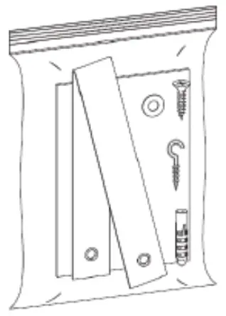 Dimplex KTN20-AU Kenton Mantel 2kW Electric Fireplace - restraint kit