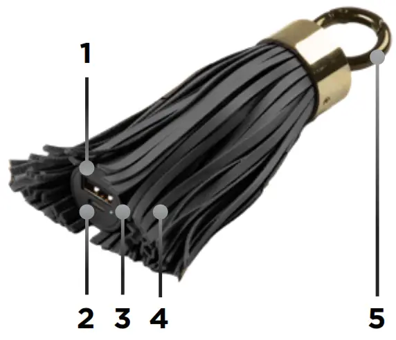 LIMITLESS LIM-TSSL-XXX Tassel Keychain Power Bank - Power Bank