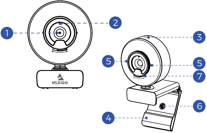 NEXIGO N960E 1080P FHD AutoFous Webcam - Product Overview