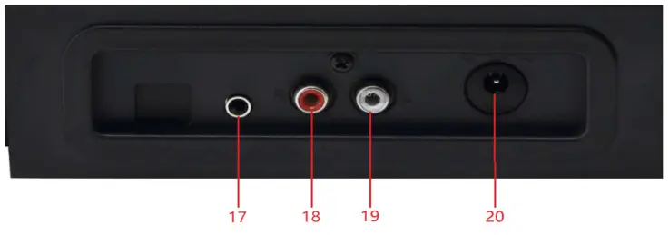 denver VPL-230 USB Turntable - USB port