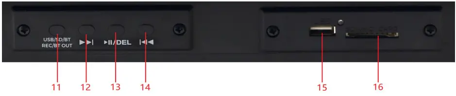 denver VPL-230 USB Turntable - Volume control