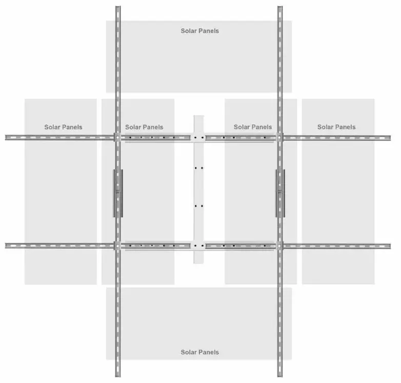 ECO-WORTHY DUAL-AXIS Tracking System with Solar Tracker - Vertical rod length