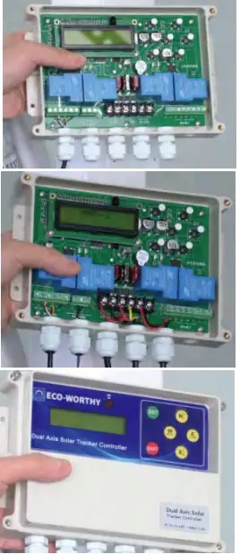 ECO-WORTHY DUAL-AXIS Tracking System with Solar Tracker - Wire connection
