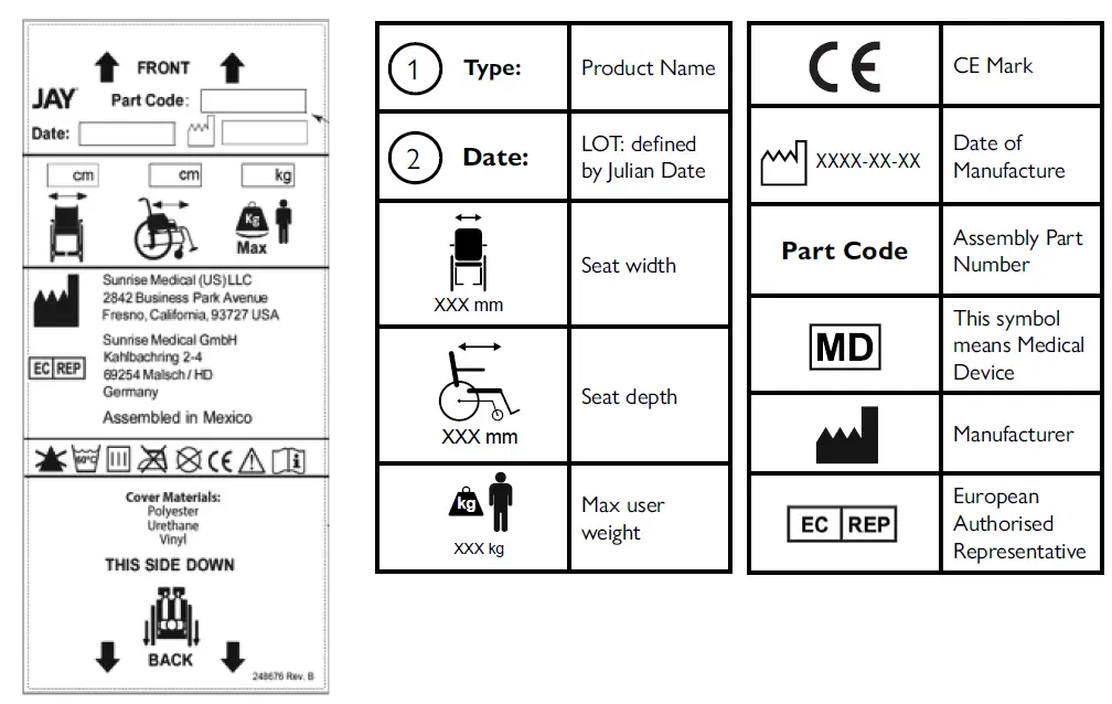 JAY J2 DC Cushion Contour Wheelchair 8