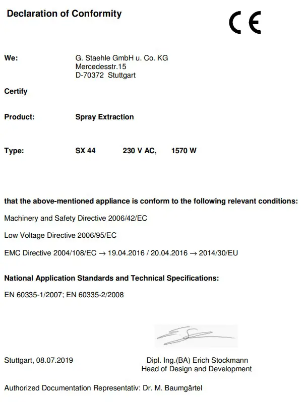 columbus SX 44 Spray-Extraction Device - work6