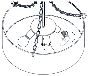 QUOIZEL-QOP5606MBK-4-Light-Painted-Brass-Shaded-Pendant-FIG-16