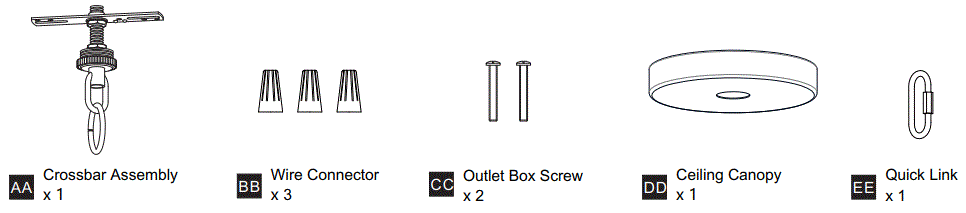 QUOIZEL-QOP5606MBK-4-Light-Painted-Brass-Shaded-Pendant-FIG-3