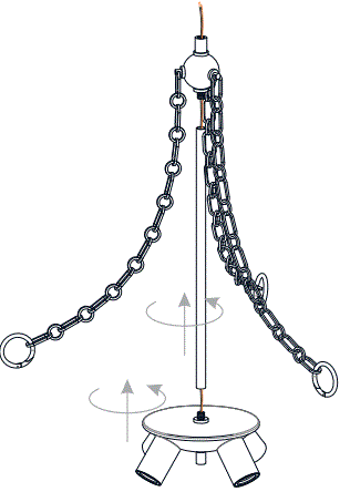 QUOIZEL-QOP5606MBK-4-Light-Painted-Brass-Shaded-Pendant-FIG-4