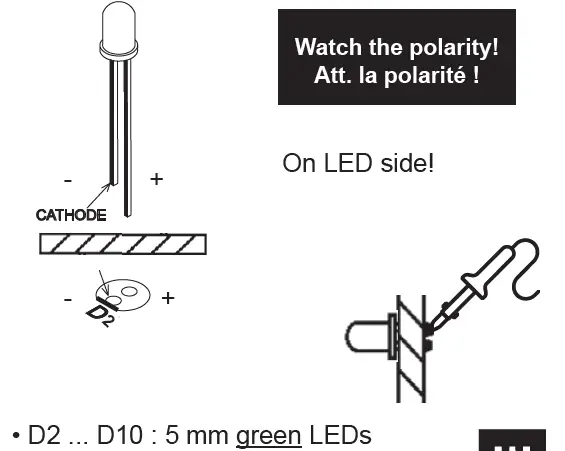 WHADDA WSL223-160222 Retro Submarine Educational Soldering Kit 9