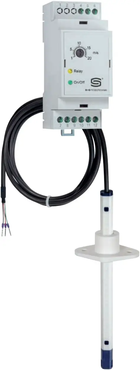 S S REGELTECHNIK KHSSF Duct Top Hat Rail Airflow Sensor