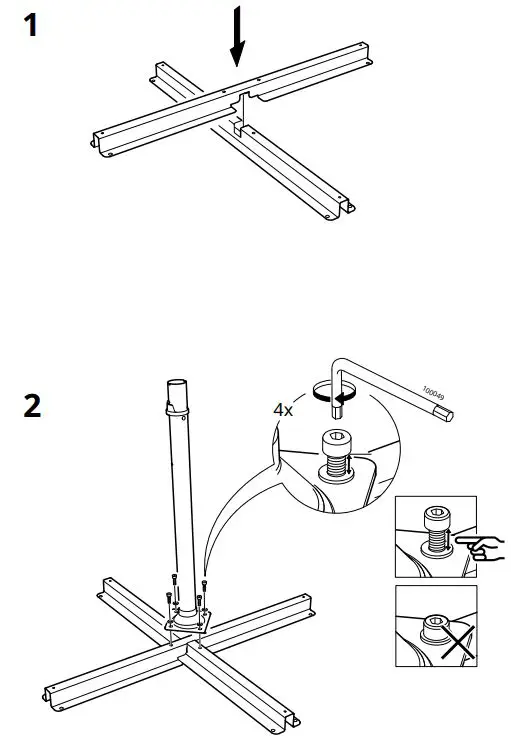 IKEA-OXNÖ-Umbrella-Frame-Hanging-Gray-FIG-2