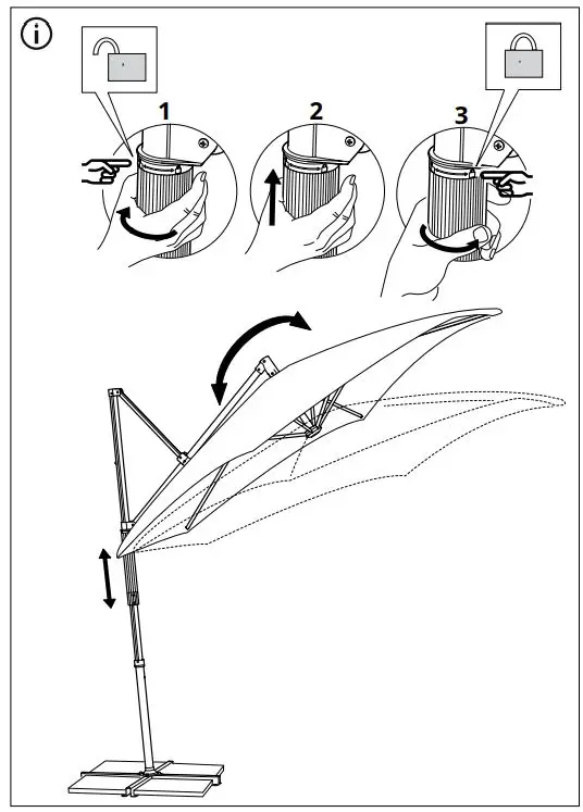 IKEA-OXNÖ-Umbrella-Frame-Hanging-Gray-FIG-8