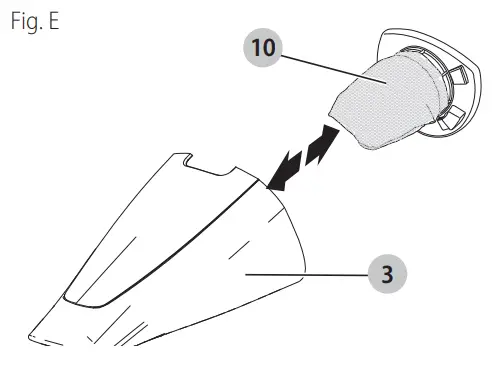 Removing the dust bowl and filter