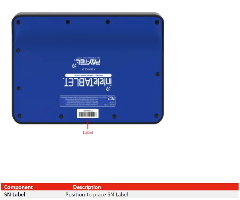 PAY TEL PT-82 Personal Communications Tablet User Manual-fig-4