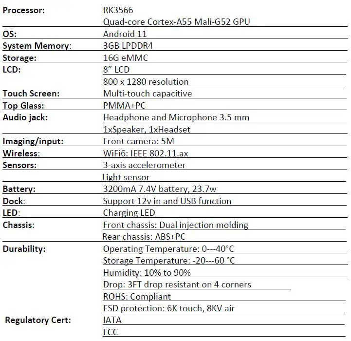 PAY TEL PT-82 Personal Communications Tablet User Manual-fig-6