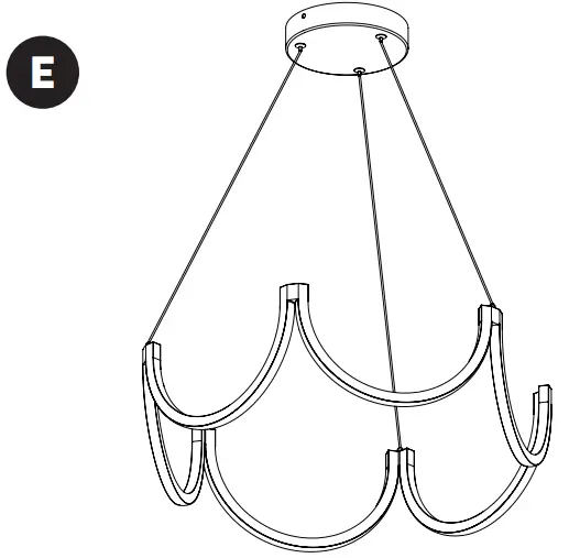 artika PDT-AD5C-HD2BL Pendant LED Light Fixture - ITEM 4