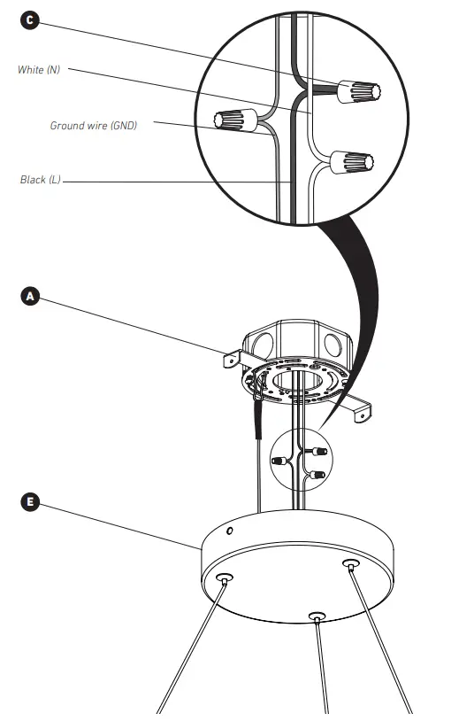 artika PDT-AD5C-HD2BL Pendant LED Light Fixture - fig 3