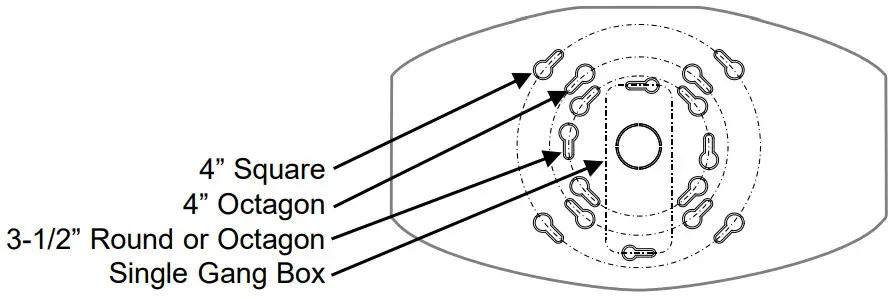 Acuity Brands ELM4L Emergency Light Quantum LED Adjustable - Junction boxes