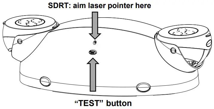 Acuity Brands ELM4L Emergency Light Quantum LED Adjustable - Remote Test