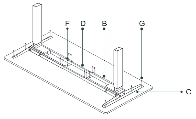 OdinLake S450 Electric Standing Desk - Assembly 3