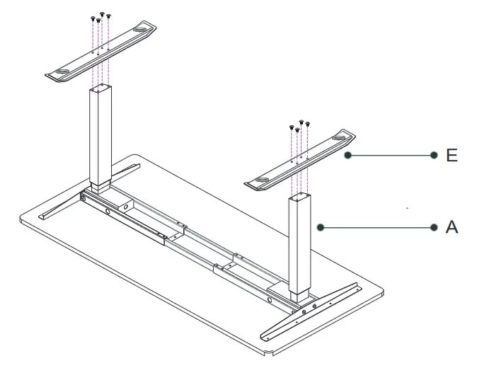 OdinLake S450 Electric Standing Desk - Assembly 4