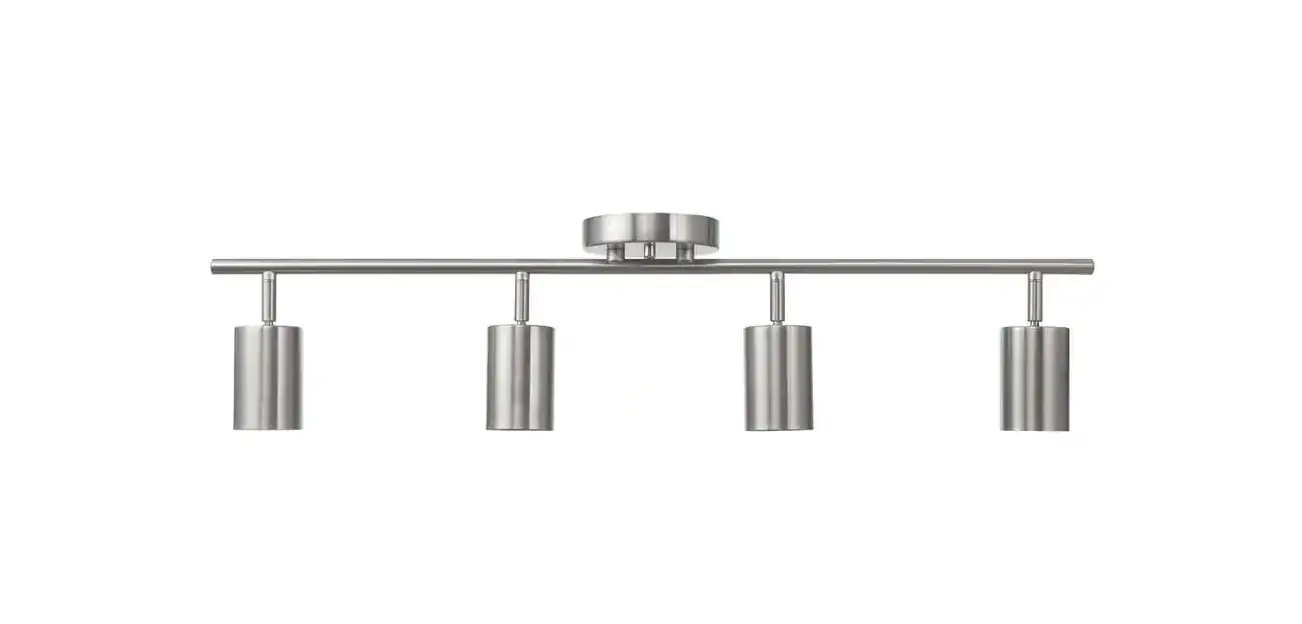 Globe 91002801 2.5 Ft. 4 Light Brushed Nickel Fixed Track Lighting Kit Installation Guide