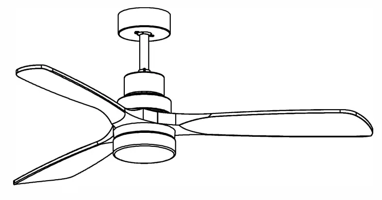 YOUKAIN MDWF-JS5201AC LED Light Ceiling Fan -