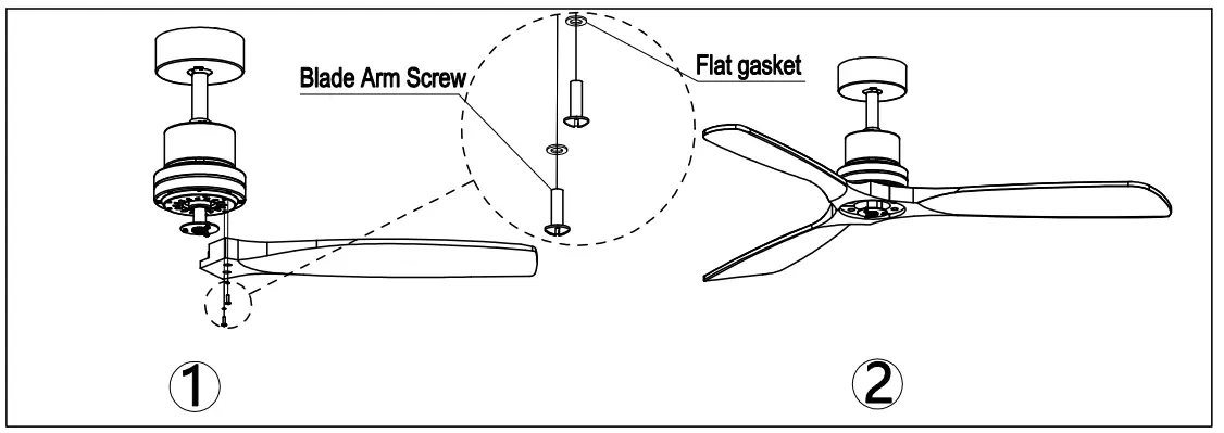 YOUKAIN MDWF-JS5201AC LED Light Ceiling Fan - Fig9