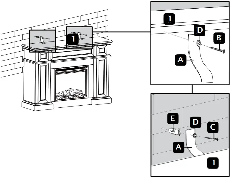 HOME-DECORATORS-COLLECTION-SP6977-and-SP7159-53-Inch-Deluxe-Decorative-Electric-Fireplace-Storage-Mantel-FIG-6