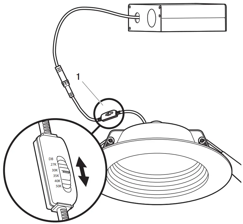 Selecting the brightness