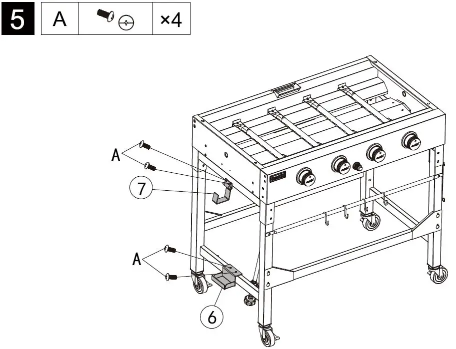 Royal Gourmet-GB4000F-Premium-4-Burner-Gas-Griddle-10