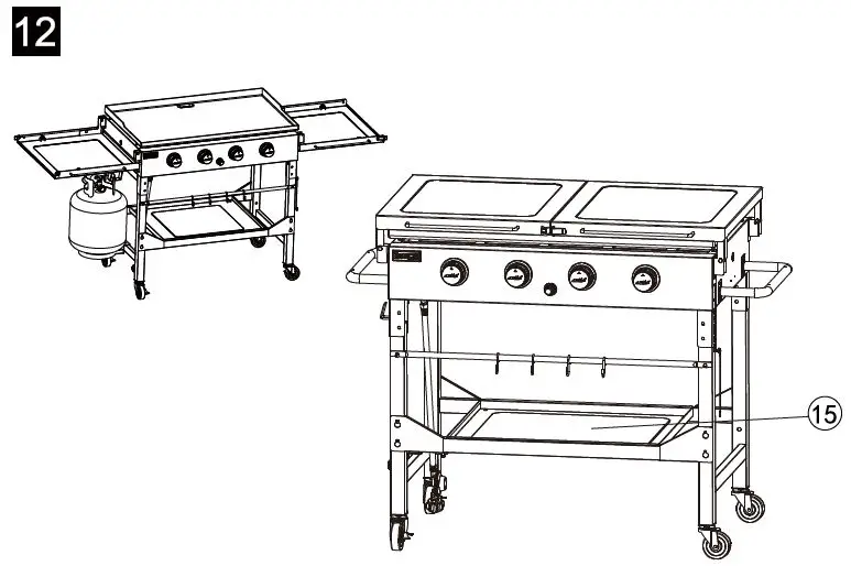 Royal Gourmet-GB4000F-Premium-4-Burner-Gas-Griddle-17