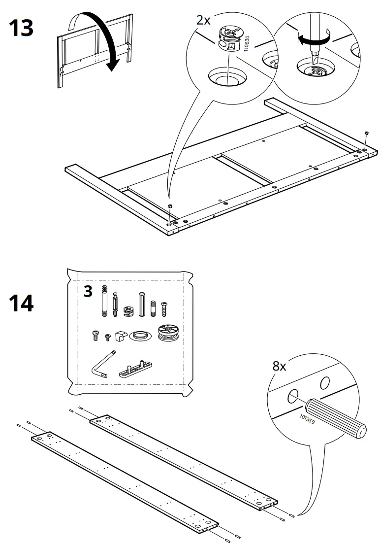 IKEA AA 2020745 5 SONGESAND Bed Frame - fig11