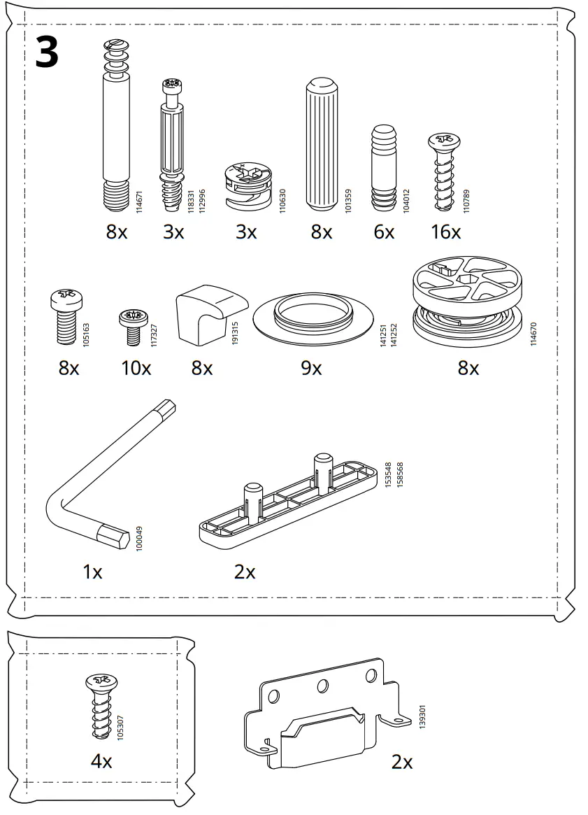IKEA AA 2020745 5 SONGESAND Bed Frame - fig3