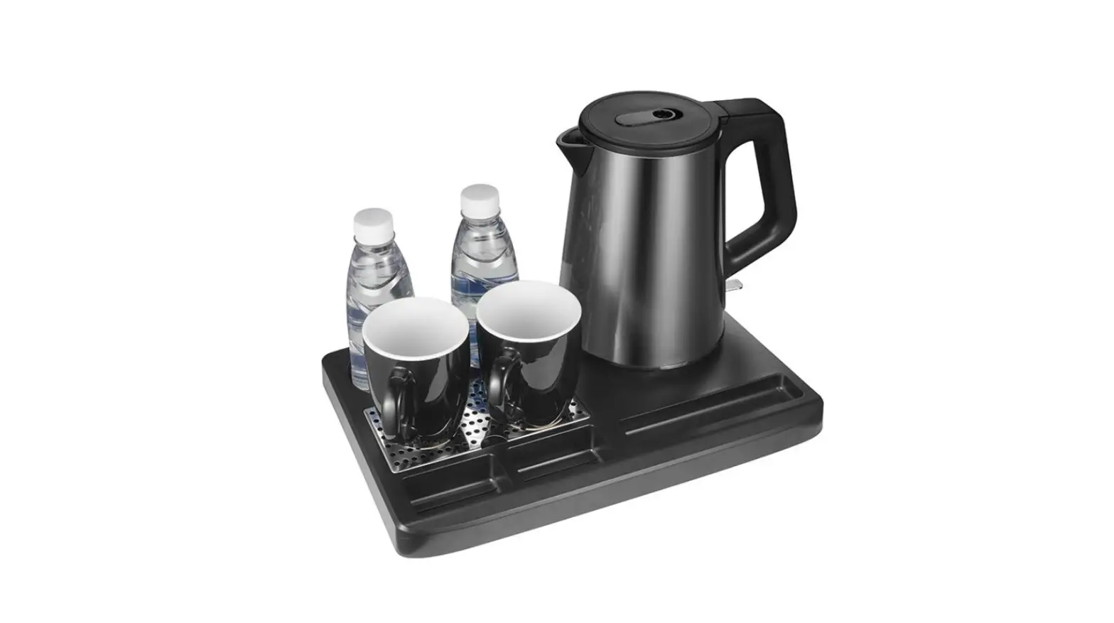 Life Welcome Graphite Tray For Hotels With 1.0l Water Kettle 1650w And 2 Ceramic Cups User Manual
