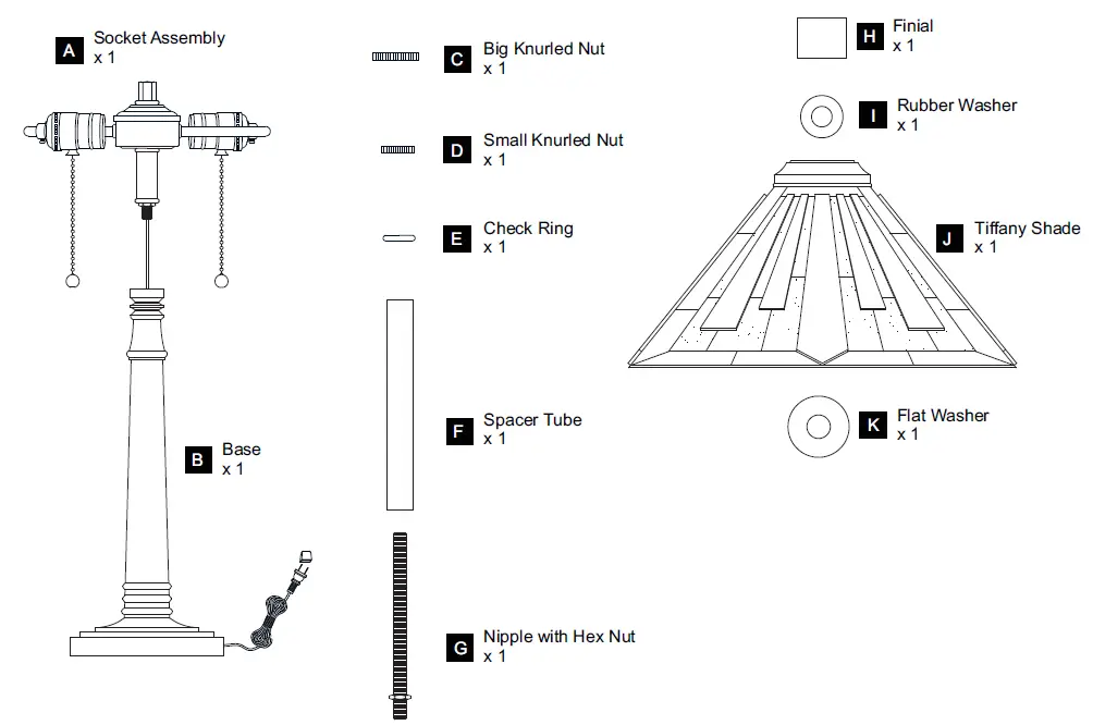 QUOIZEL-TF5621MBK-Tiffany-22-Inch-Matte-Black-Table-Lamp-01