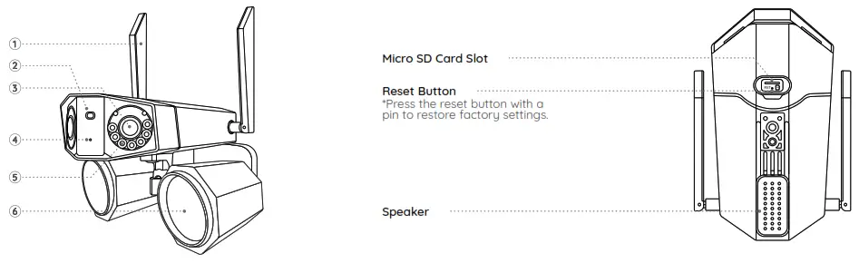 reolink 58.03.001.0287 Duo Floodlight Wi-Fi Security Camera - Camera