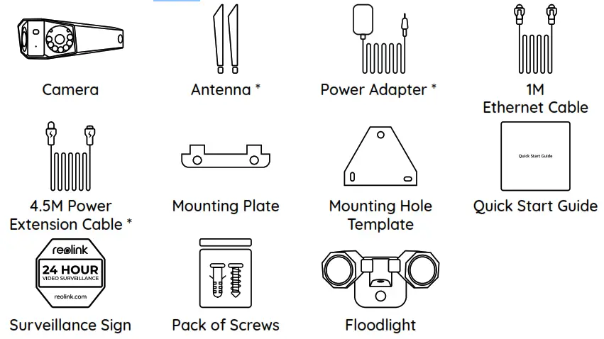 reolink 58.03.001.0287 Duo Floodlight Wi-Fi Security Camera - Tools