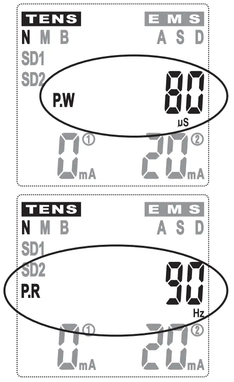 proactive 715-425 2 In 1 Physiotherapy Device - enter parameter