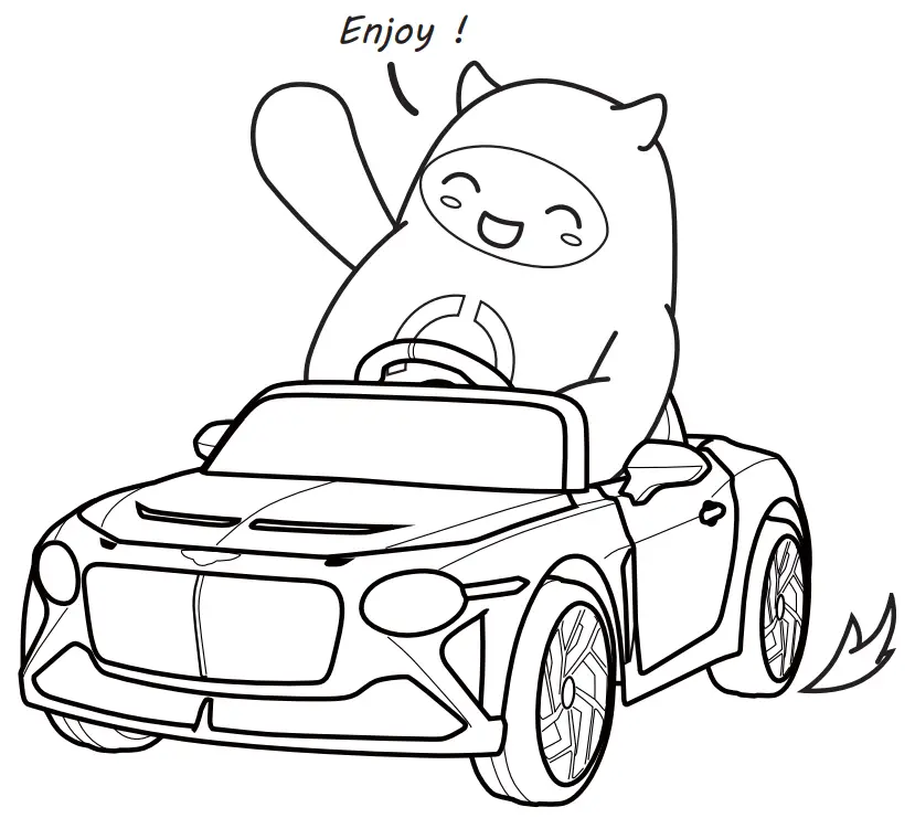 kidzone 060-ROT-32L Licensed Audi RS6 Ride On Electric Car