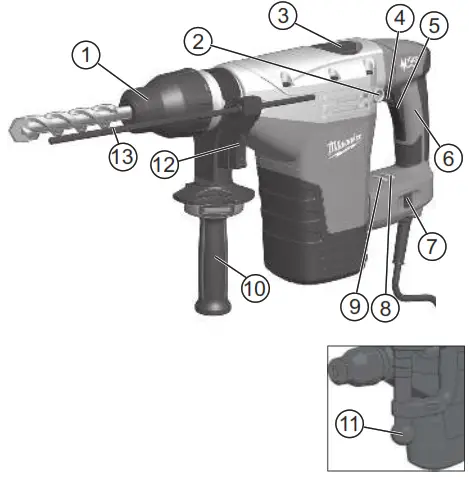 milwaukee 5426 21 SDS Max Rotary Hammer - fig13