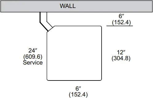 RUUD RP14AZ - CLEARANCES 1