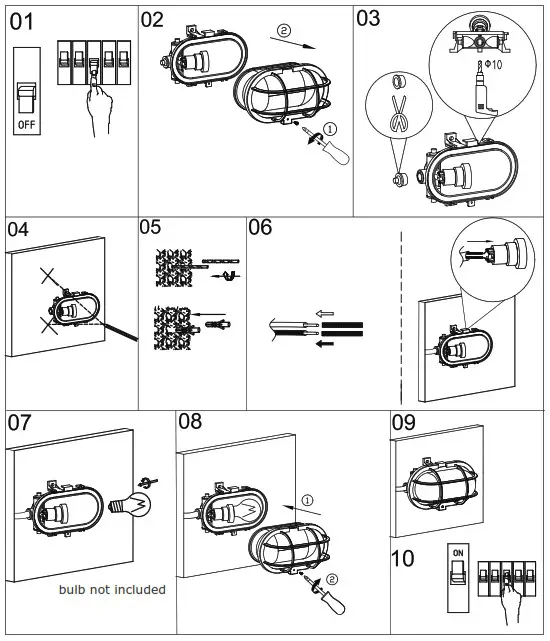nordlux 16911 Oval Skot Outdoor Bulkhead Light
