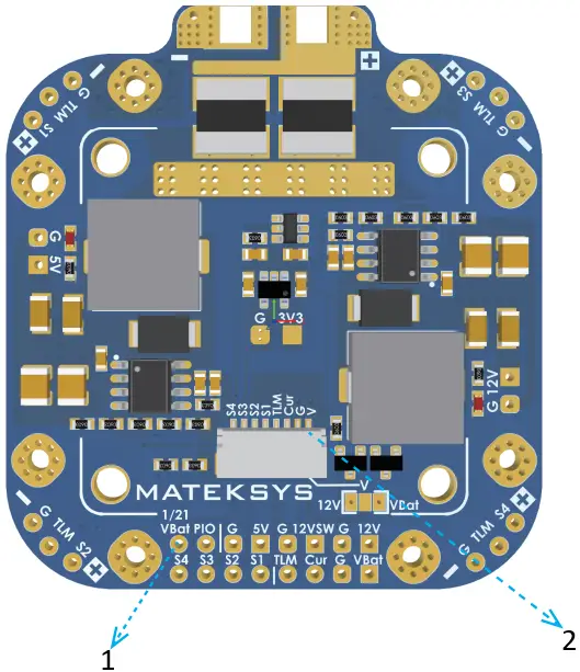 Matek FCHUB-12S with 440A Current Sensor PDB A1