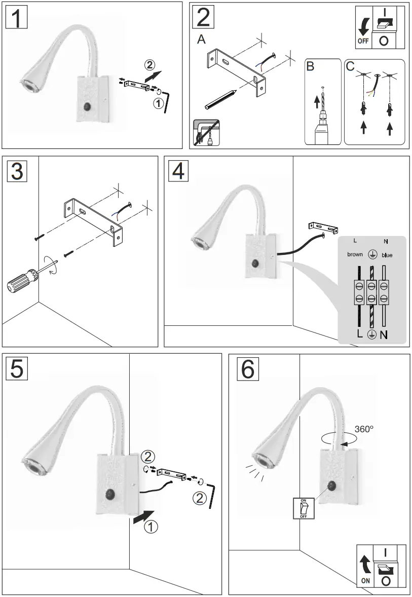 Novolux Lighting 955A L0102A Reading Wall Bracket SKIN LED SMD - FIGURE 2