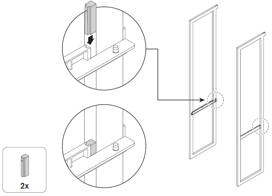 MARTHA-STEWART-California-Closets-20 Inch-Depth-Perry-White-Woodgrain-Gold-Metal-39