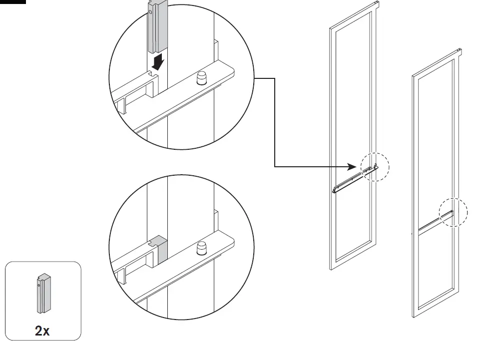 MARTHA-STEWART-California-Closets-20 Inch-Depth-Perry-White-Woodgrain-Gold-Metal-45