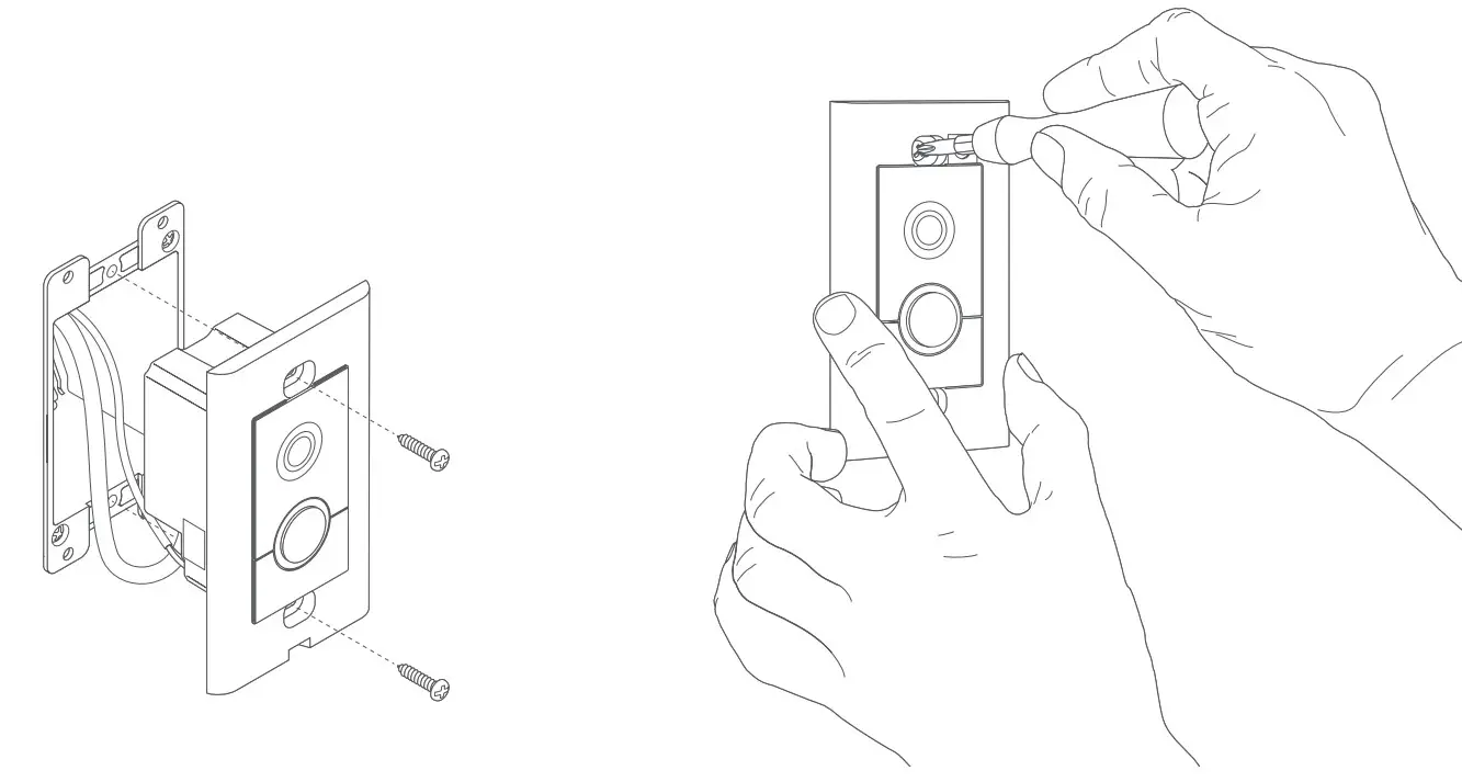 ring 8VR1E7-0EN0 Video Doorbell Elite - Screw Ring