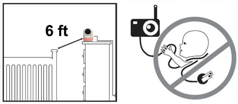 Babysense VBM55TX 5.5 Inch Split Screen Full HD 1080P Video Baby Monitor - service is required