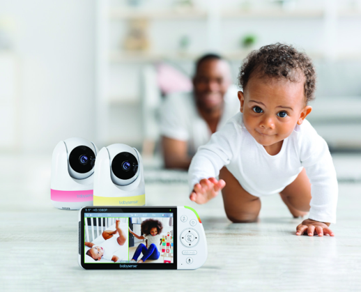 Babysense VBM55TX 5.5 Inch Split Screen Full HD 1080P Video Baby Monitor
